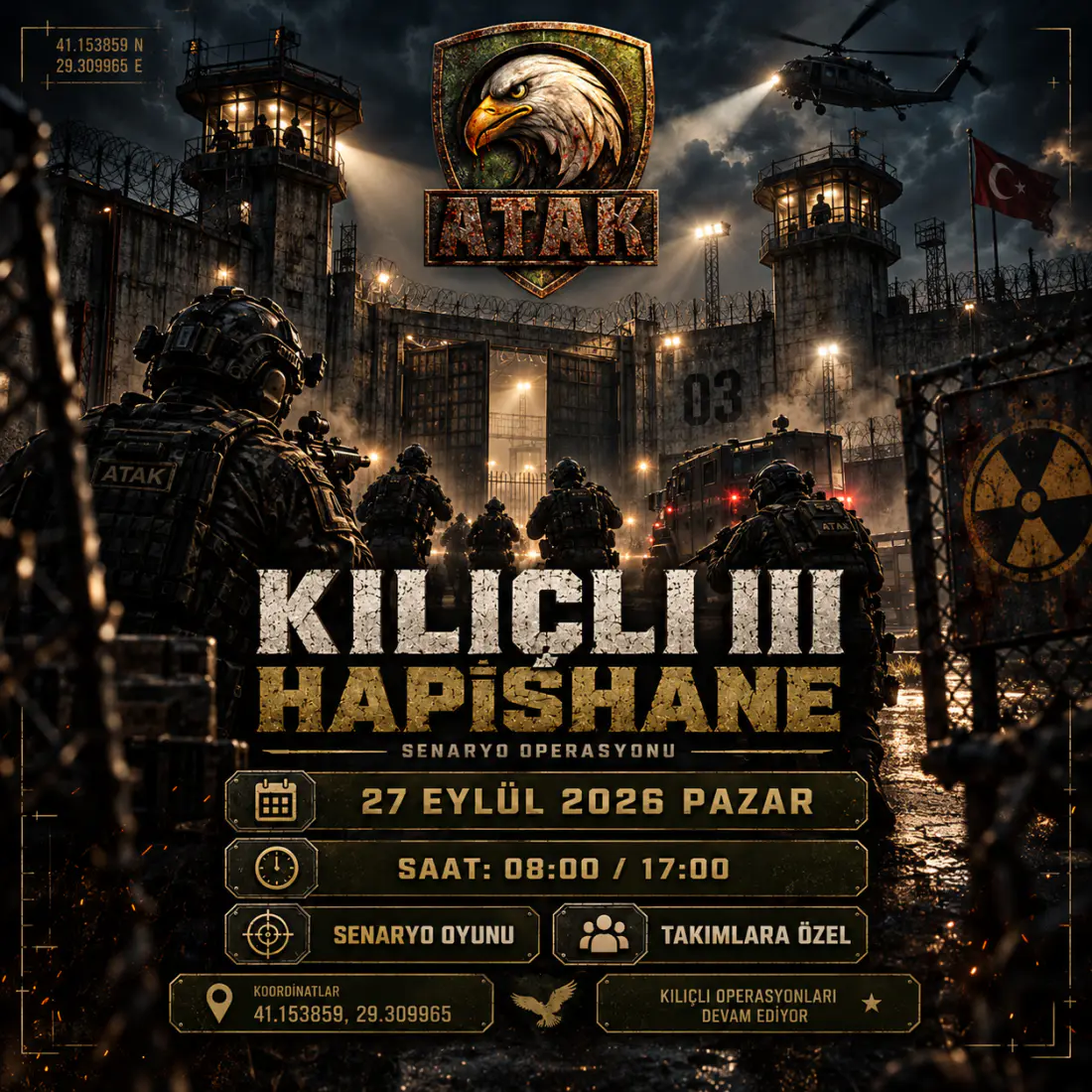 Kılıçlı III Hapishane — 27 Eylül Senaryo Operasyonu