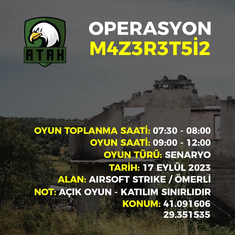 Operasyon M4Z3R3T5İ2