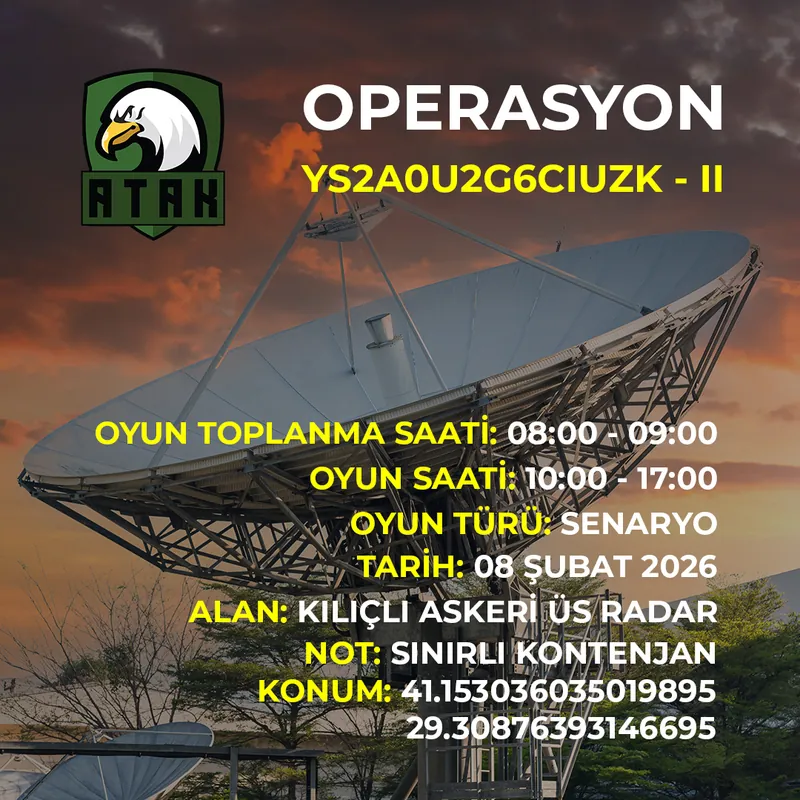 Operasyon YS2A0U2G6CIUZK