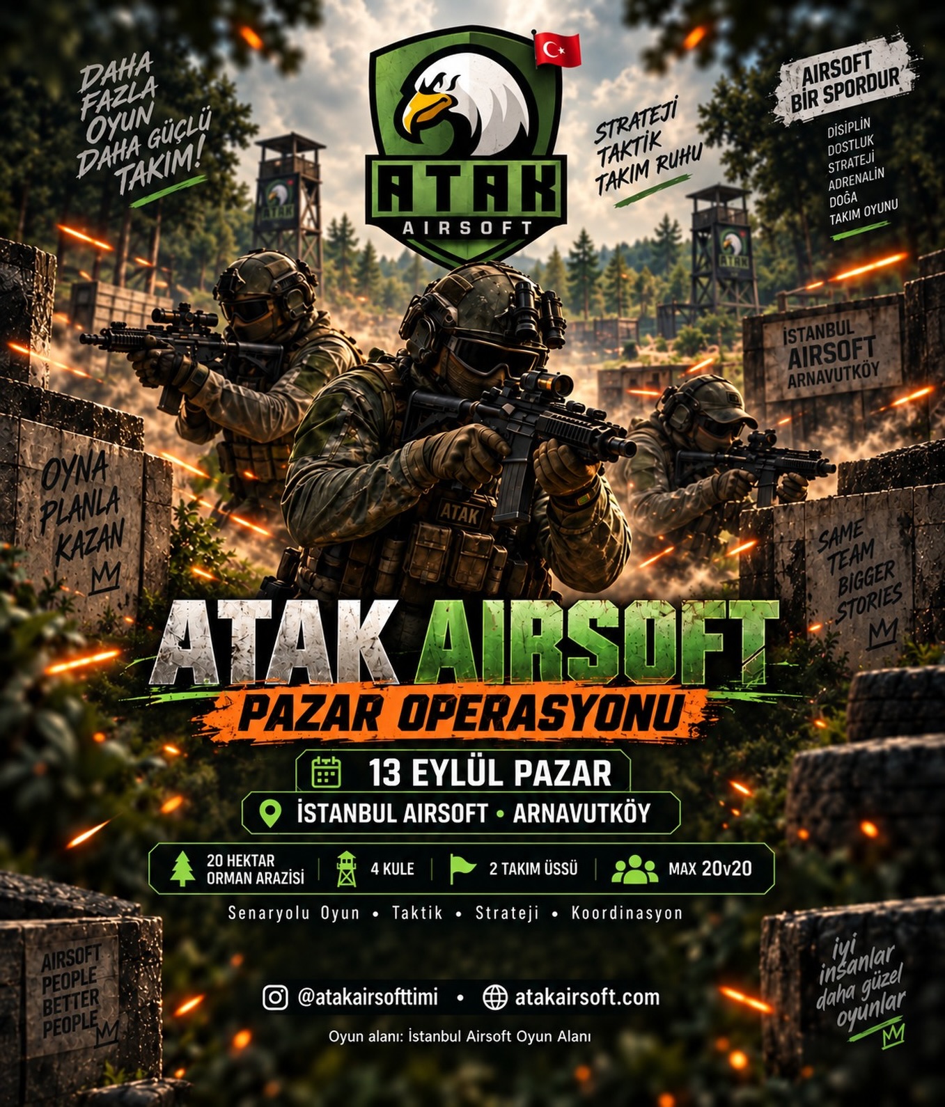İstanbul AIRSOFT’tayız 👊🏼❤️ - ATAK AIRSOFT airsoft paylaşımı