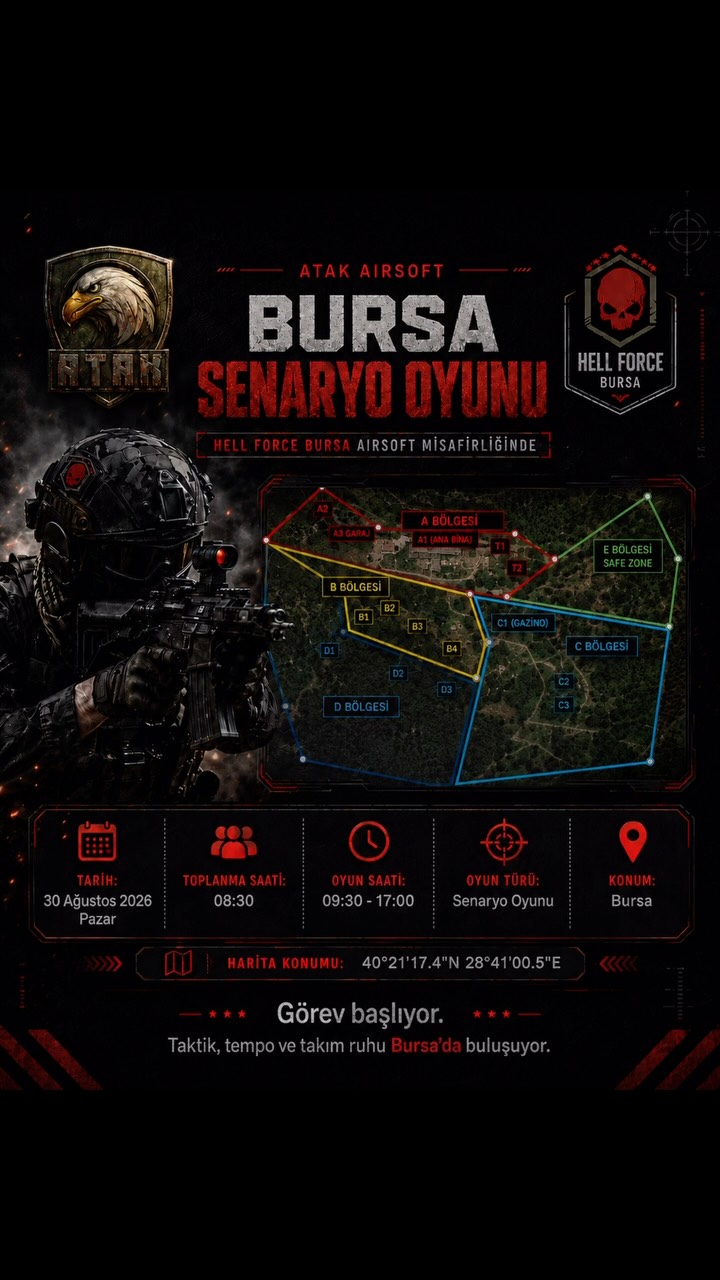 Bursa’dayız ❤️ - ATAK AIRSOFT airsoft paylaşımı